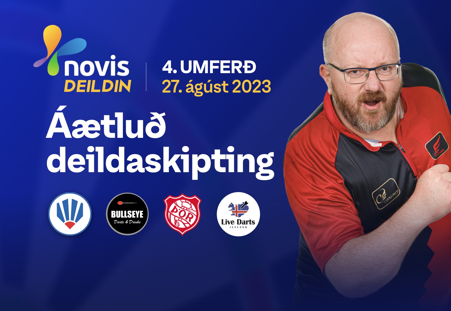 4. umferð 2023 – Áætluð deildaskipting