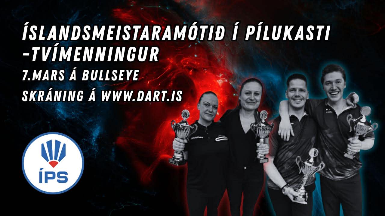 Íslandsmeistaramótið í pílukasti 2026 – tvímenningur – Skráðir keppendur