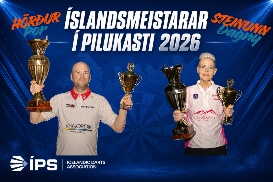 Íslandsmeistarar í pílukasti 2026