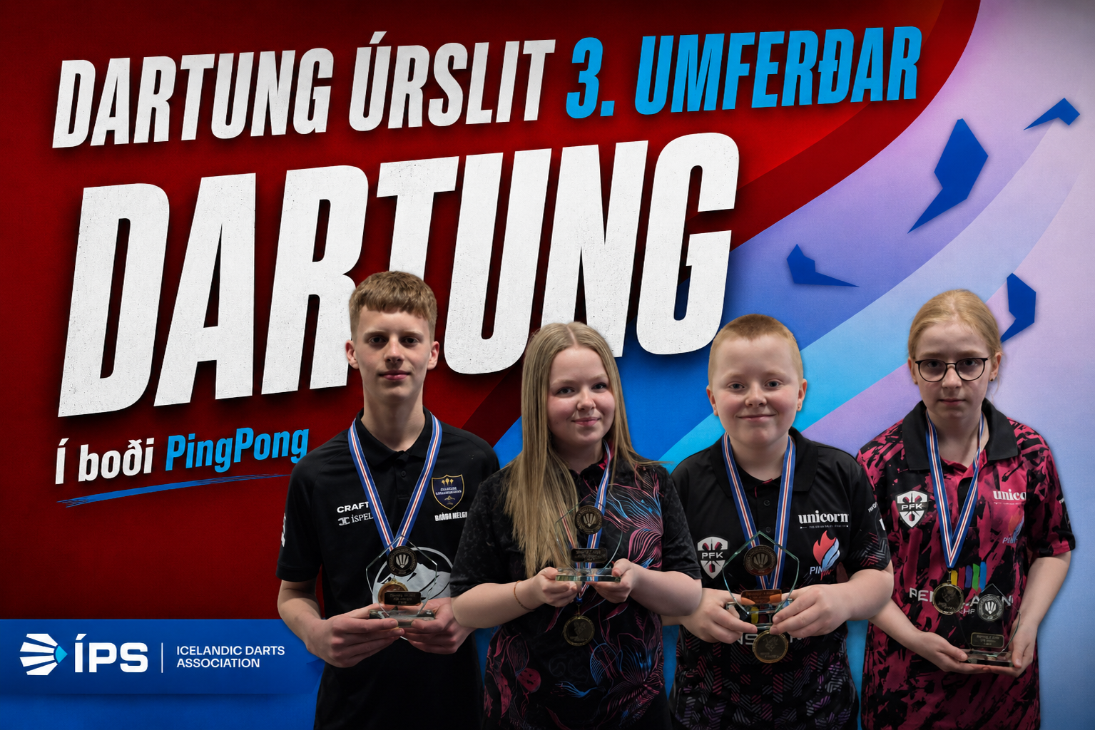 Dartung 3. umferð 2026 – Úrslit