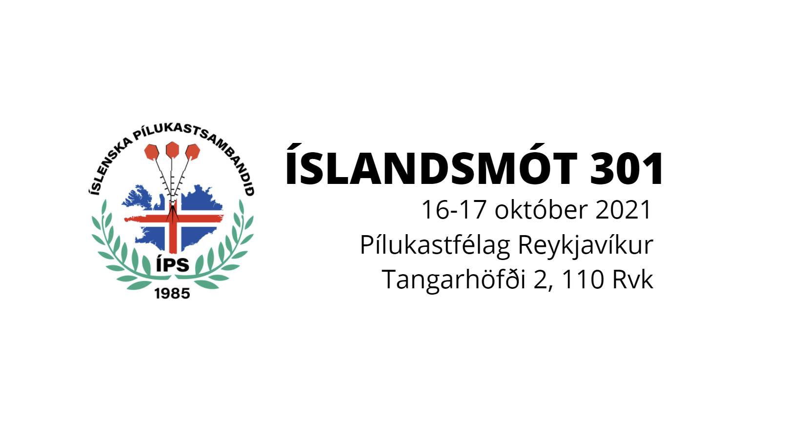 Íslandsmót 301 – Beinar útsendingar