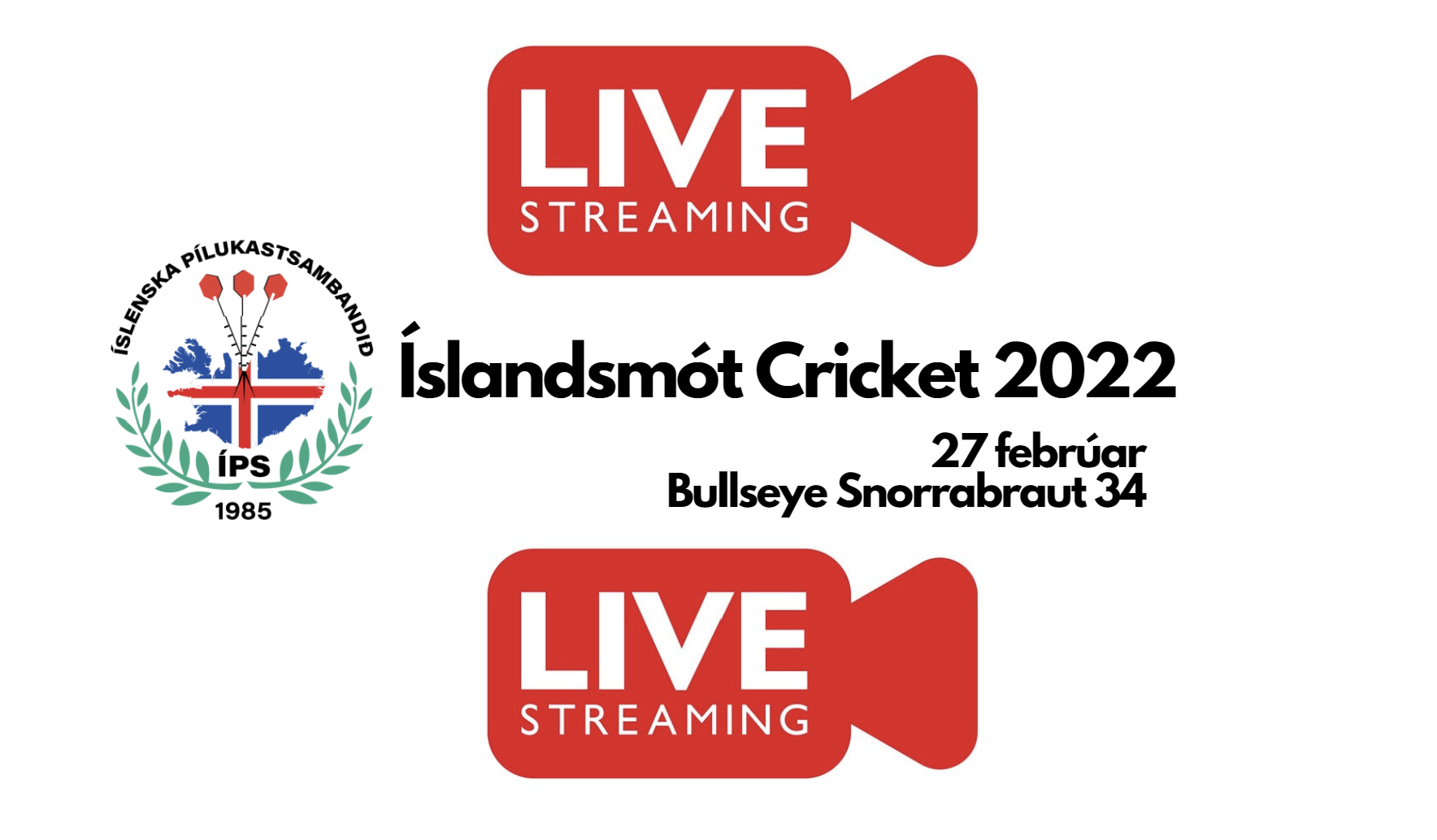 Íslandsmótið í Cricket 2022 – Bein útsending