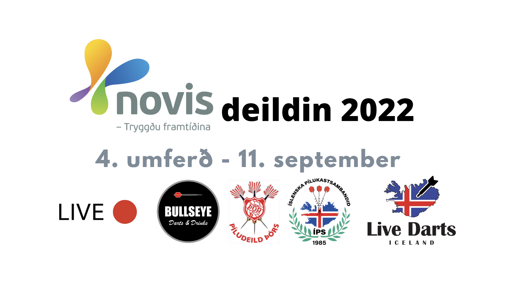 NOVIS deildin – 4. umf – Beinar útsendingar