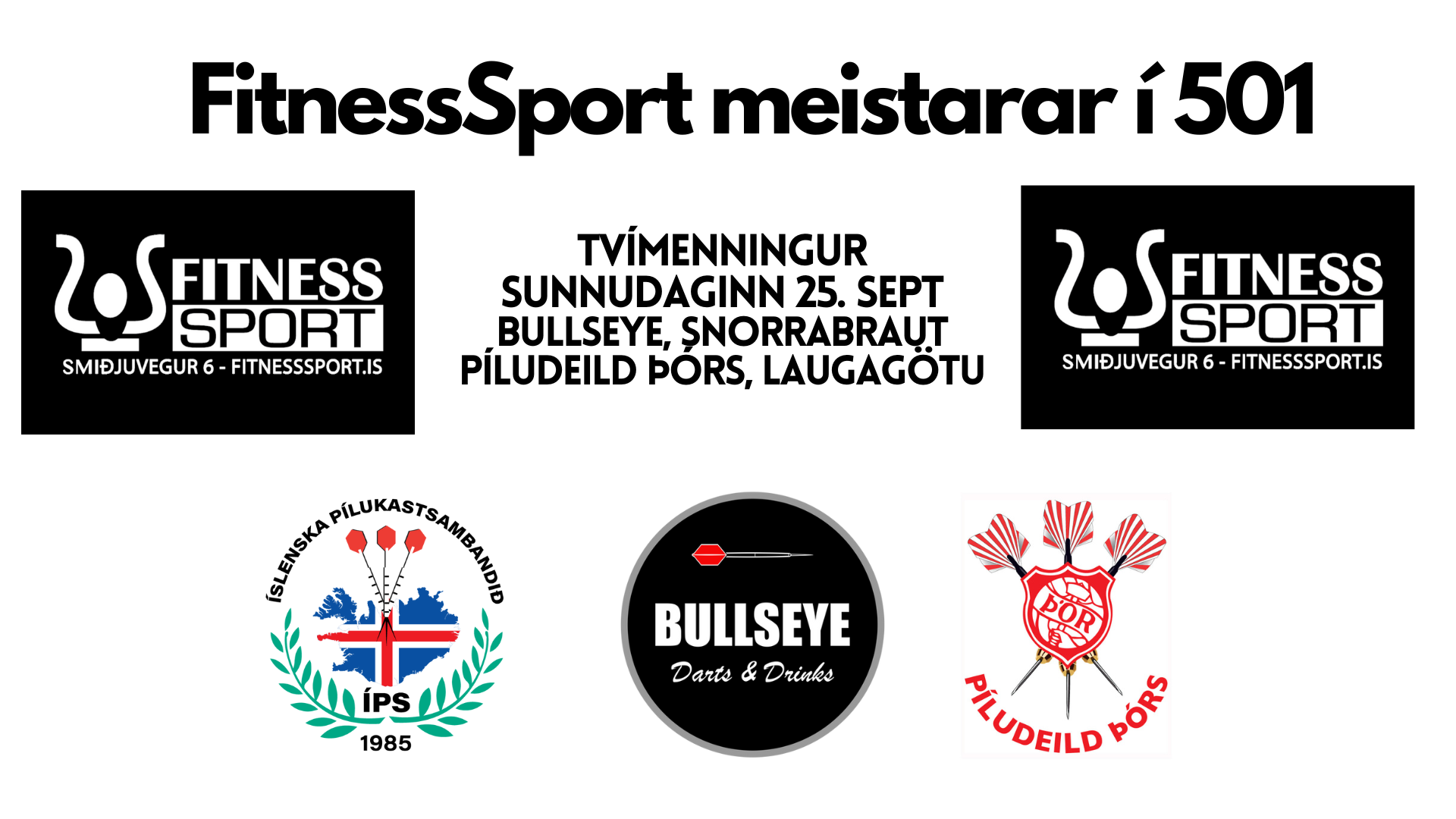 FitnessSport meistarar í 501 tvímenning
