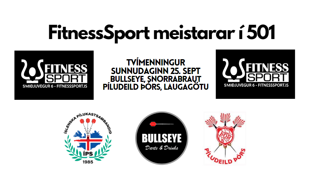 FitnessSport meistaramótið í 501 tvímenning – Úrslit