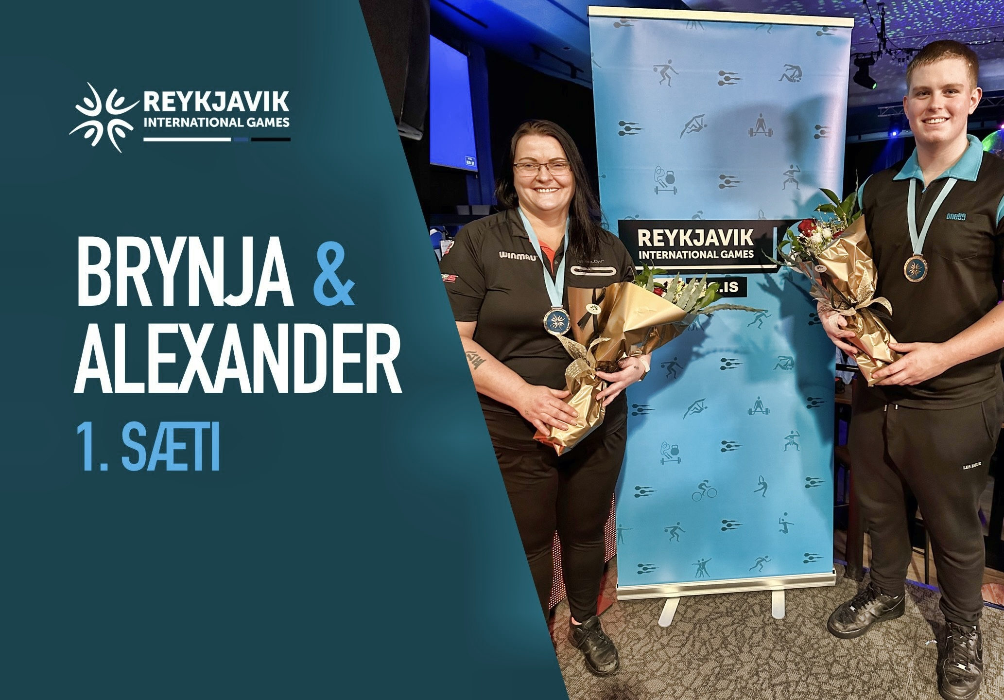 Brynja Herborg og Alexander Veigar eru sigurvegarar RIG 2023